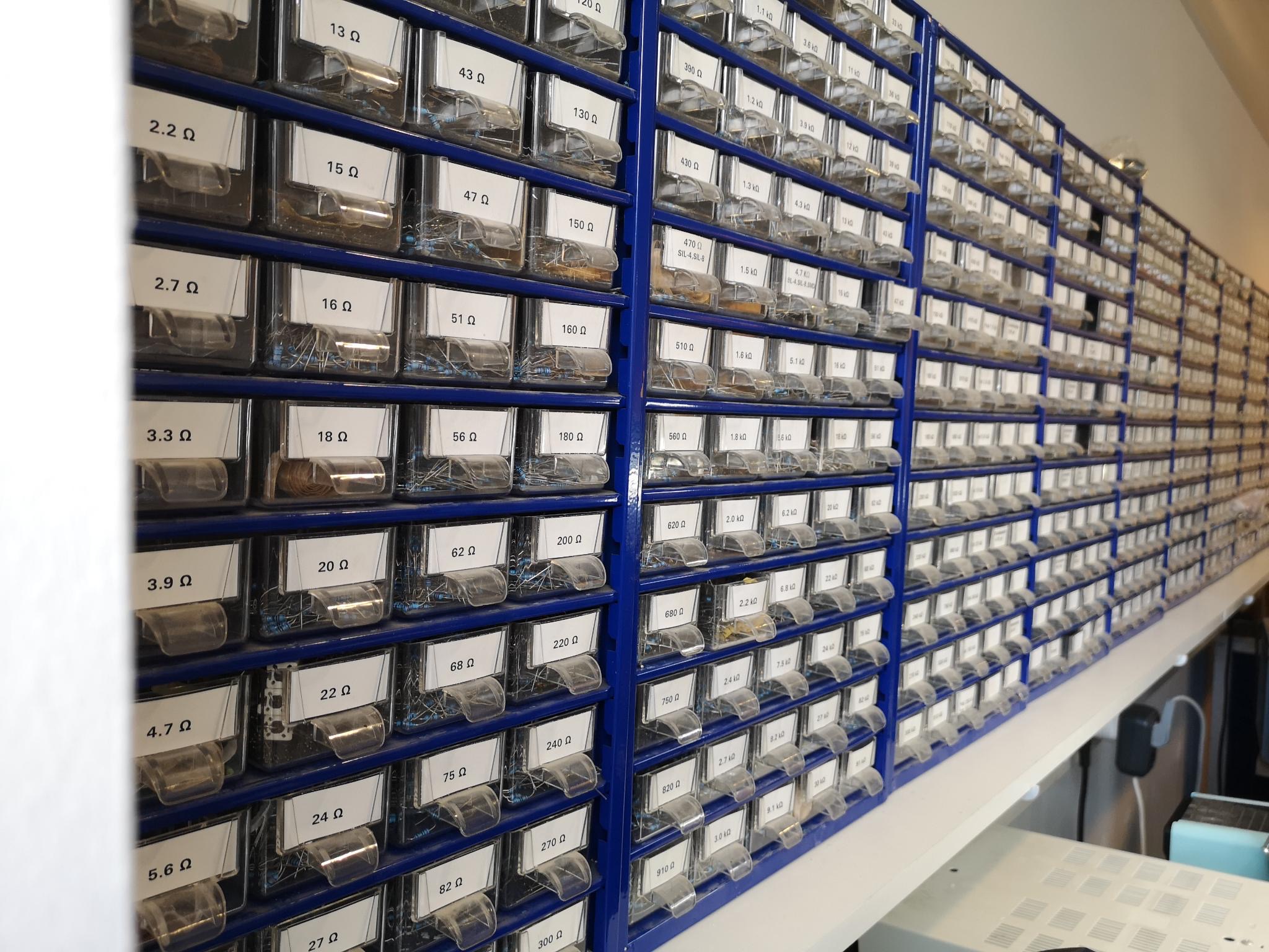 Endlose Sortierschränke