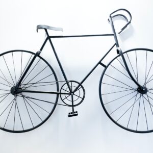 black and white road bike